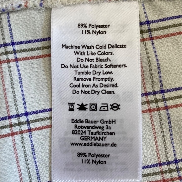 Ladies Eddie Bauer lightweight summer button up short sleeve top size S - Picture 9 of 10